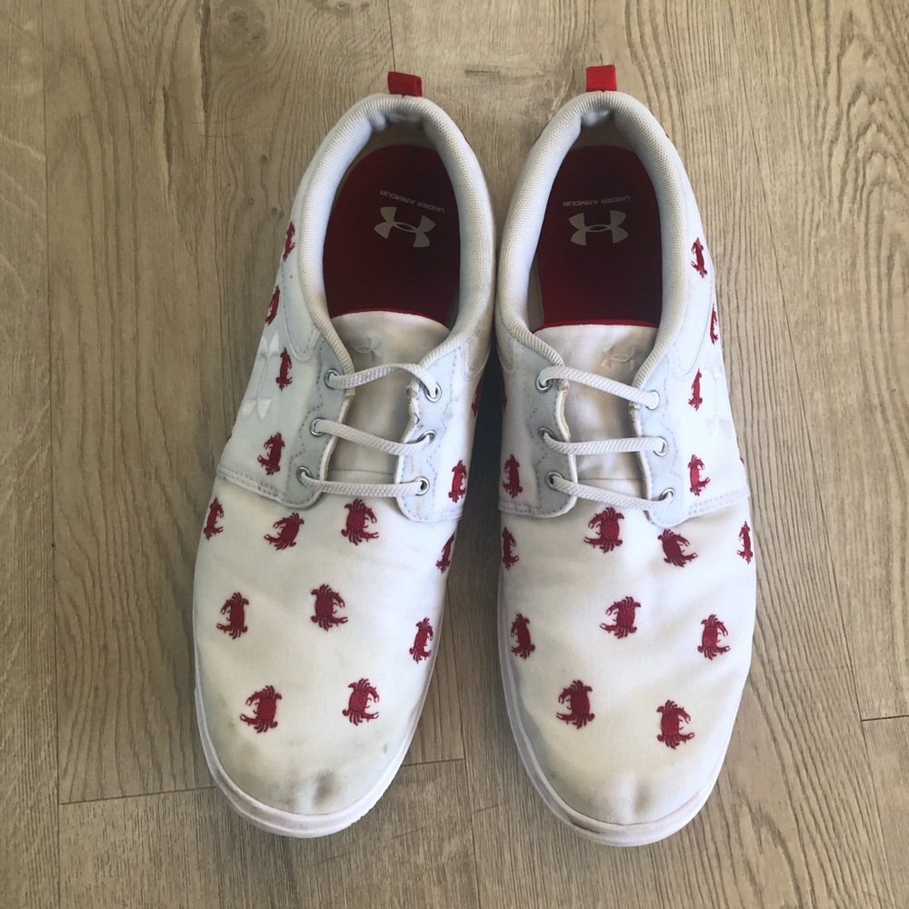 Under Armour Red Crab Embroidered Sneakers 13
